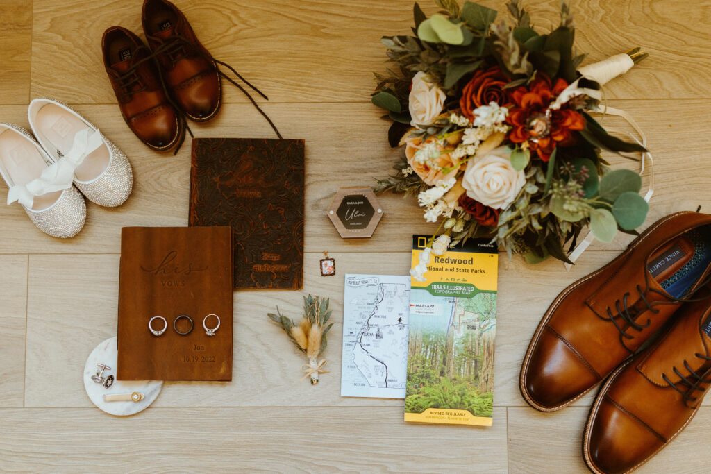 elopement planning vow books and maps